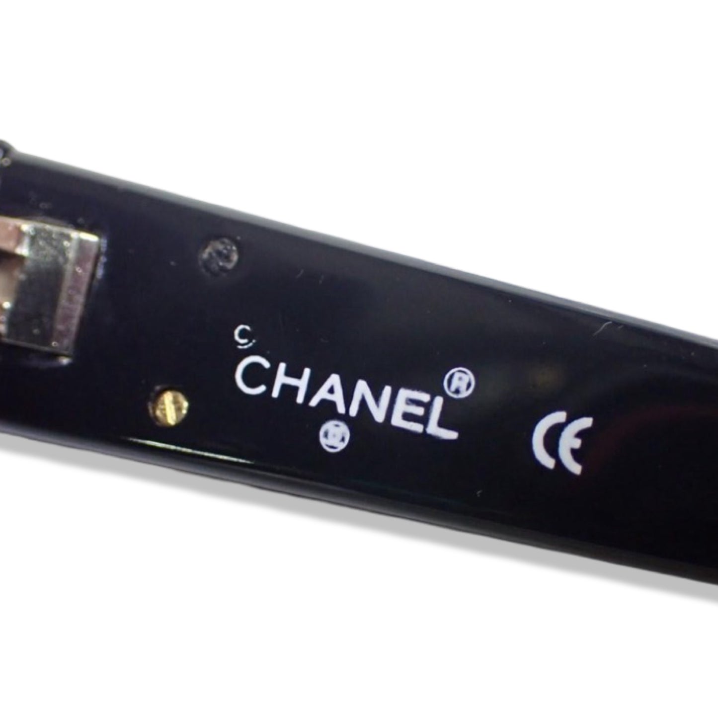 Pre-Owned Chanel Black Coco Mark Petite Cateye Sunglasses - CH1274