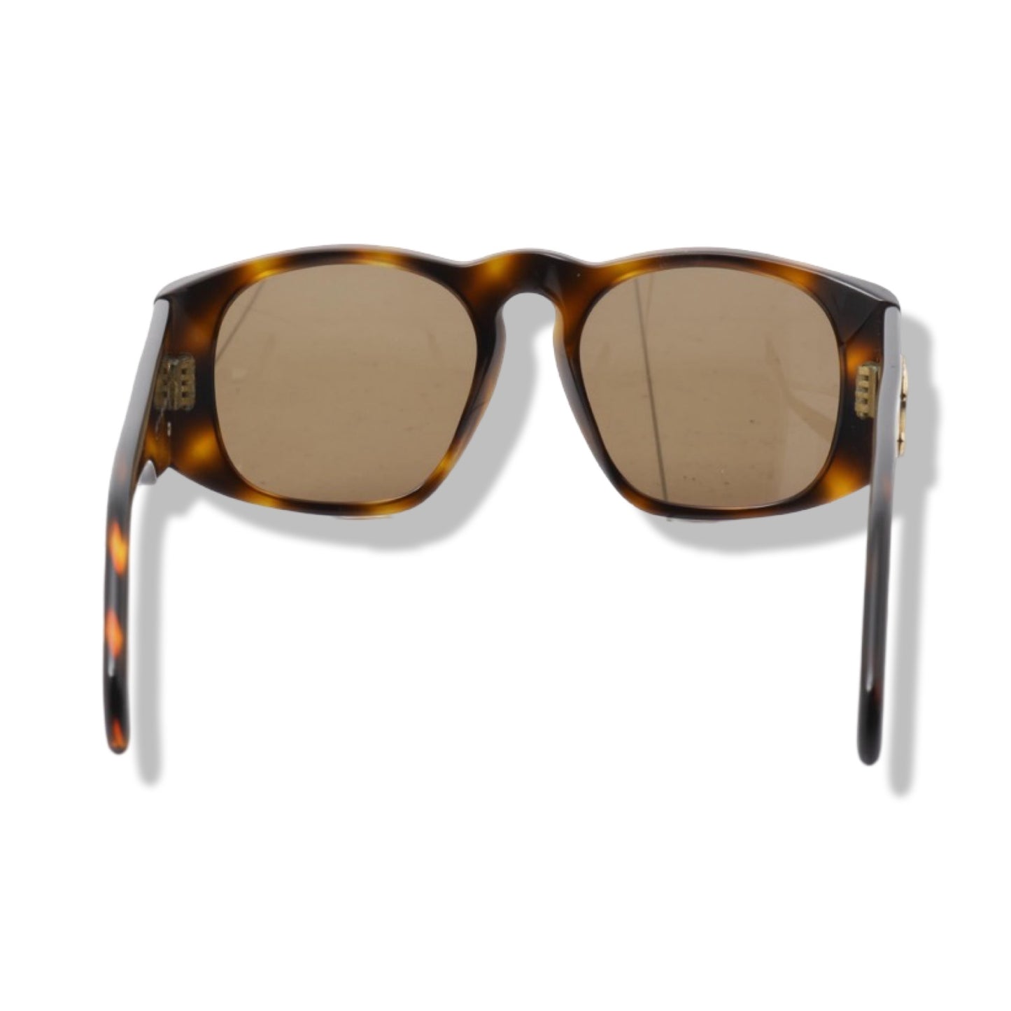 Pre-Owned Chanel Brown Large Tortoise Coco Mark Sunglasses - CH1232