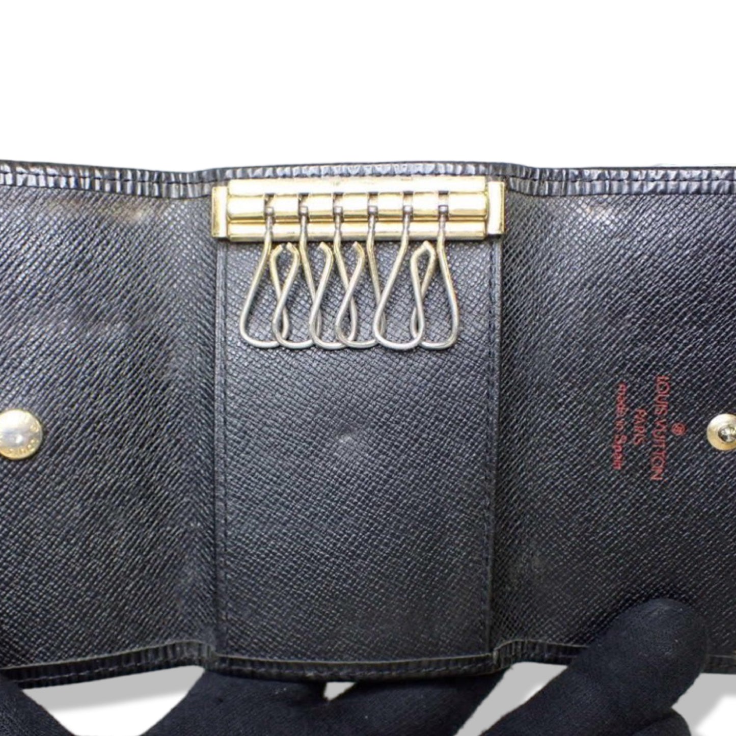 Pre-Owned Louis Vuitton Multicle 6 Key Case Black Epi Leather - LV2138
