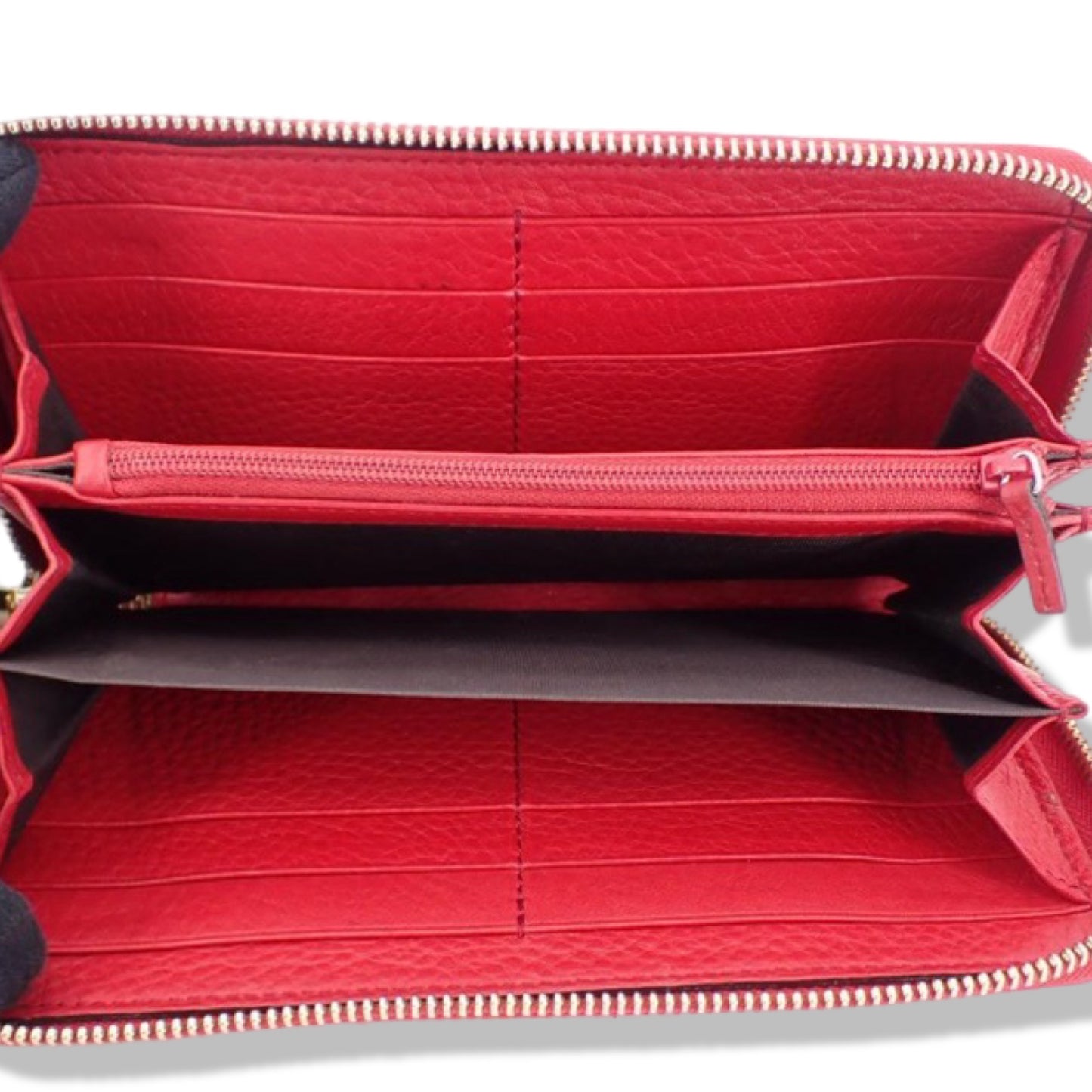 Pre-Owned Gucci Soho Leather Long Zip Wallet - G1310