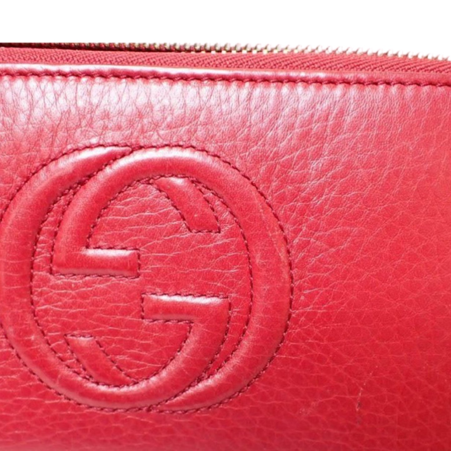 Pre-Owned Gucci Soho Leather Long Zip Wallet - G1310