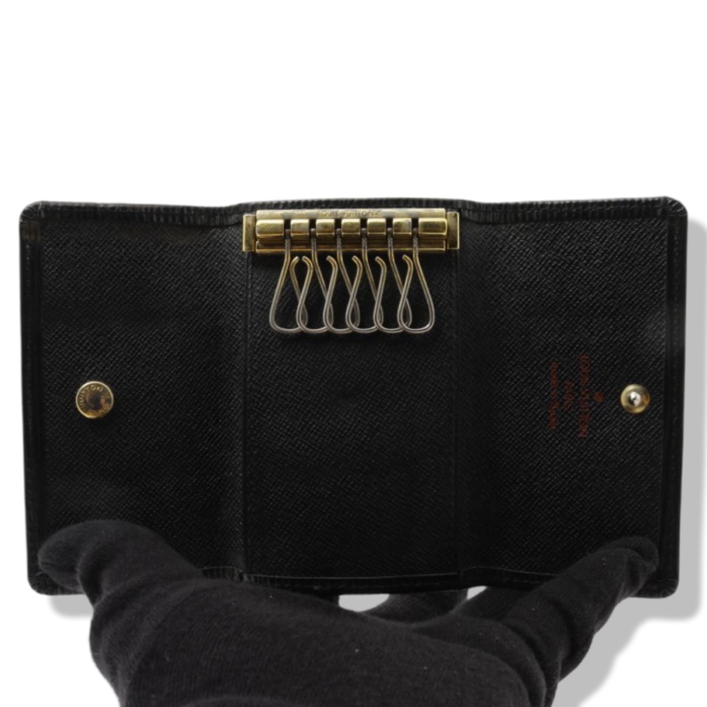 Pre-Owned Louis Vuitton Multicle 6 Key Case Black Epi Leather - LV2138