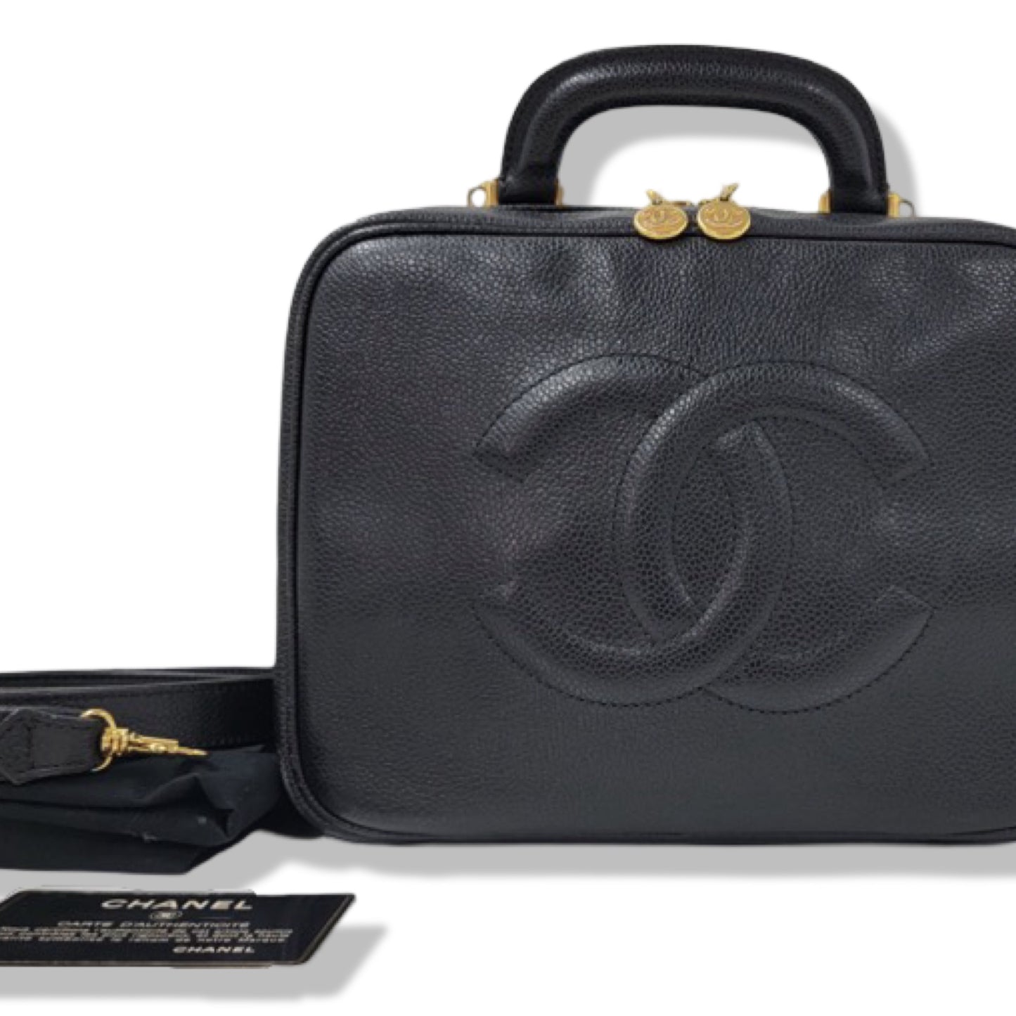 Pre-Owned Chanel Caviar Decacoco Vanity Bag with Strap- CH1279