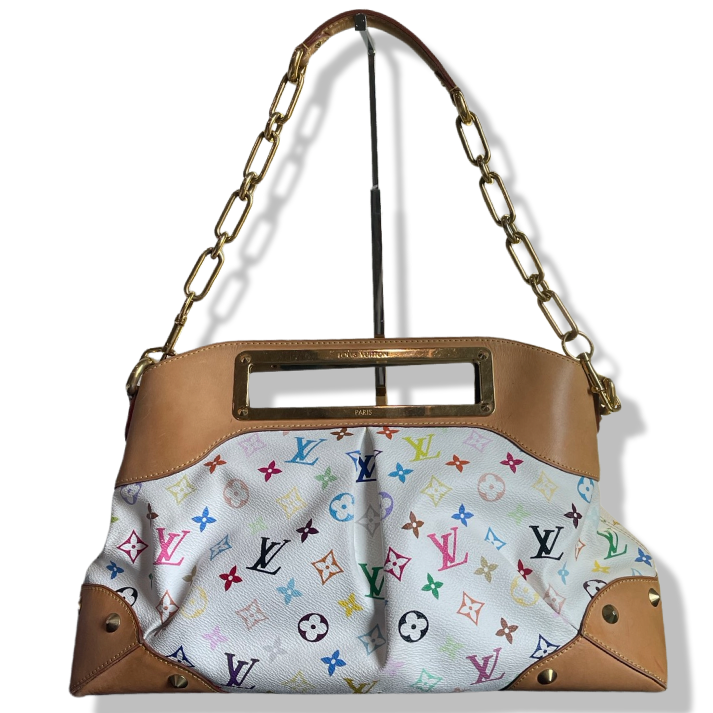 Pre-Owned Louis Vuitton Judy Multicolor Canvas Shoulder Bag