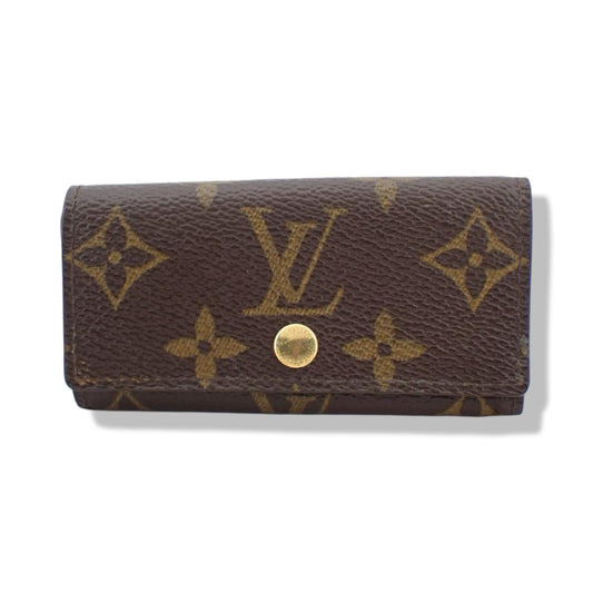 Pre-Owned Louis Vuitton Multicle Monogram Classic Canvas 4 Key Holder