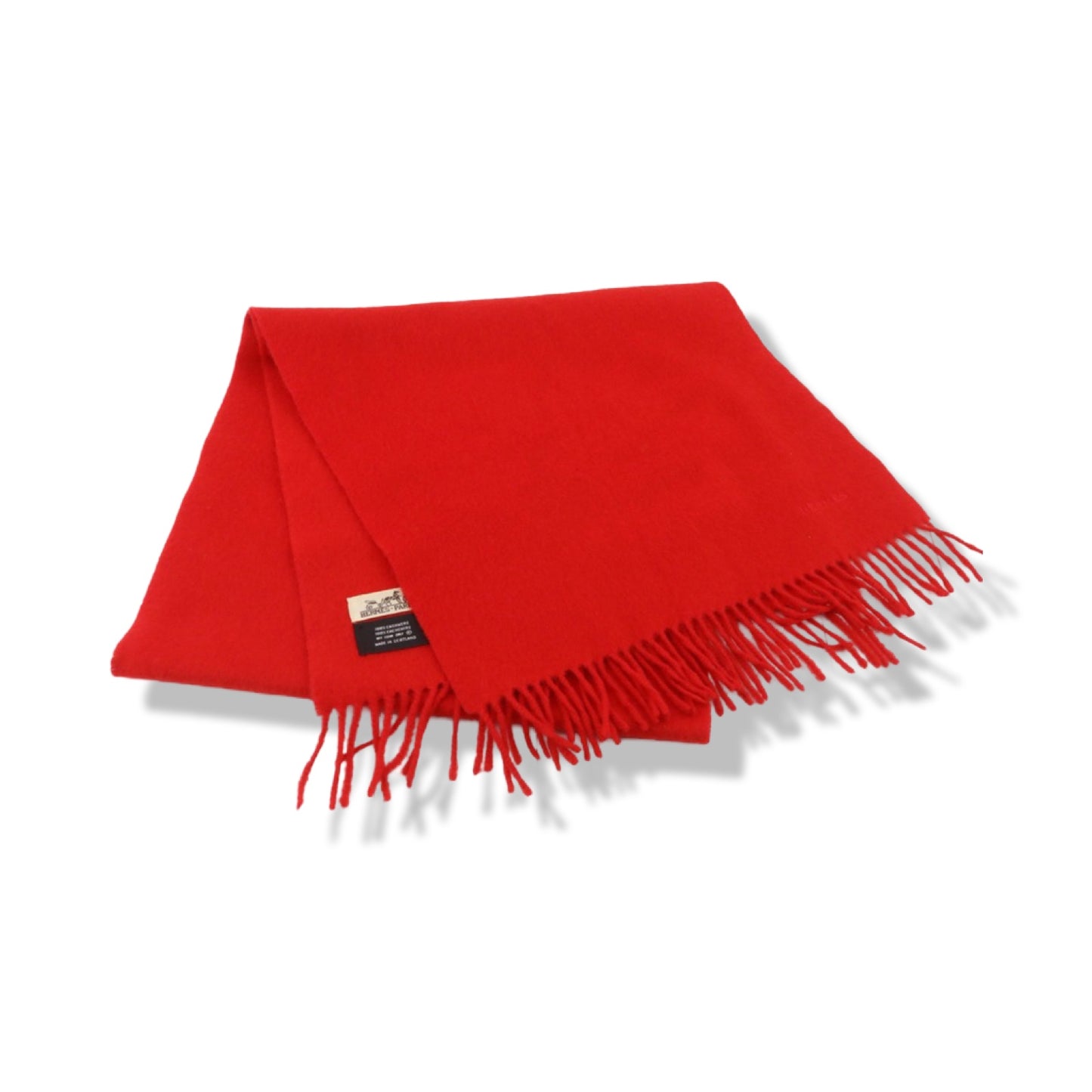 Pre-Owned Hermes Cashmere Scarf Red - HER1045