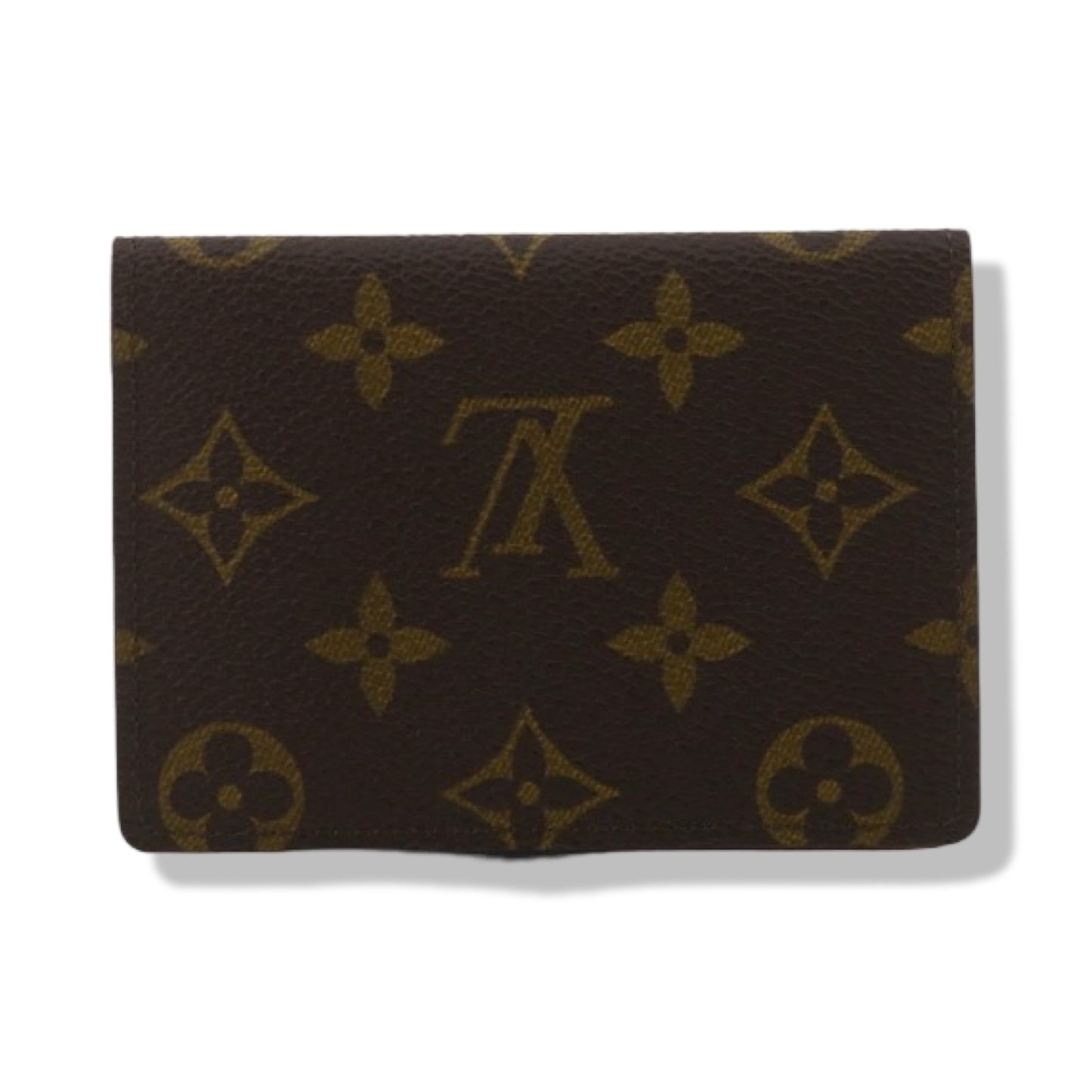 Pre-Owned Louis Vuitton Porto 2 Cult Vertical Monogram Classic Canvas Card Holder - LV2026