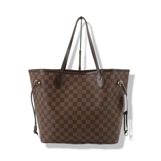 Pre-Owned Louis Vuitton Damier Ebene Canvas Damier Ebene Neverfull MM Tote Bag- LV2007