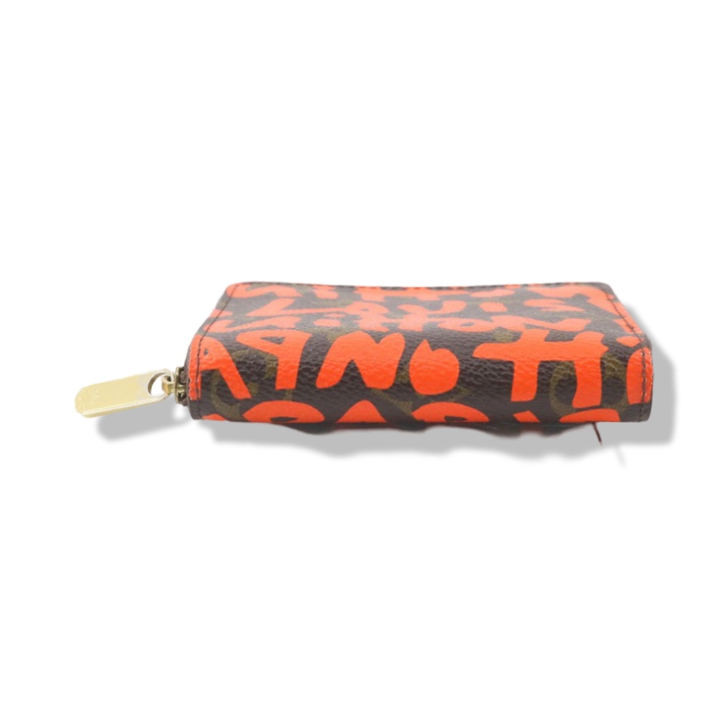 Pre-Owned Louis Vuitton Zippy Coin Case Orange Graffiti Stephen Sprouse- LV2005