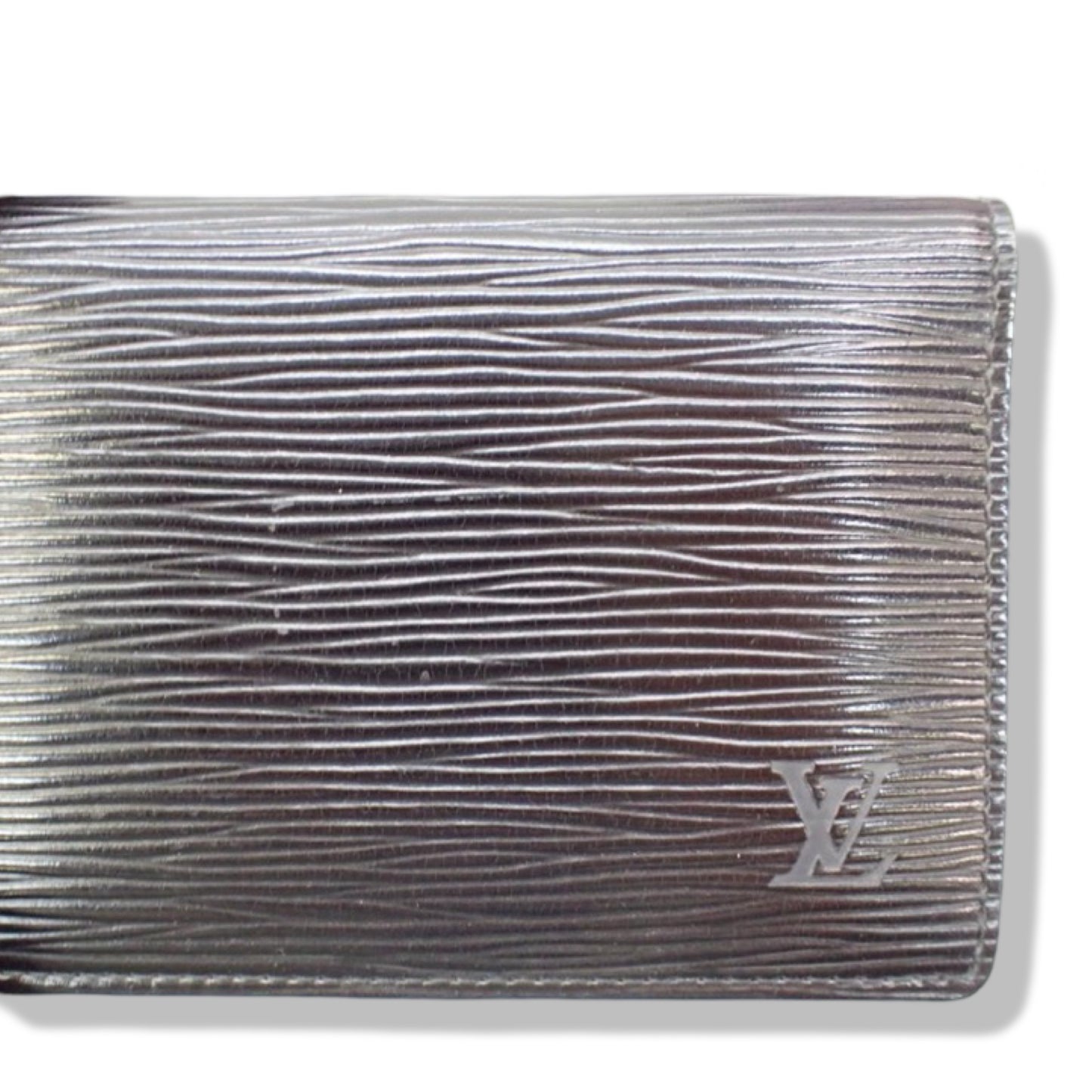 Pre-Owned Louis Vuitton Porto 2 Cult Vertical Noir Epi Leather Card Holder - LV2022