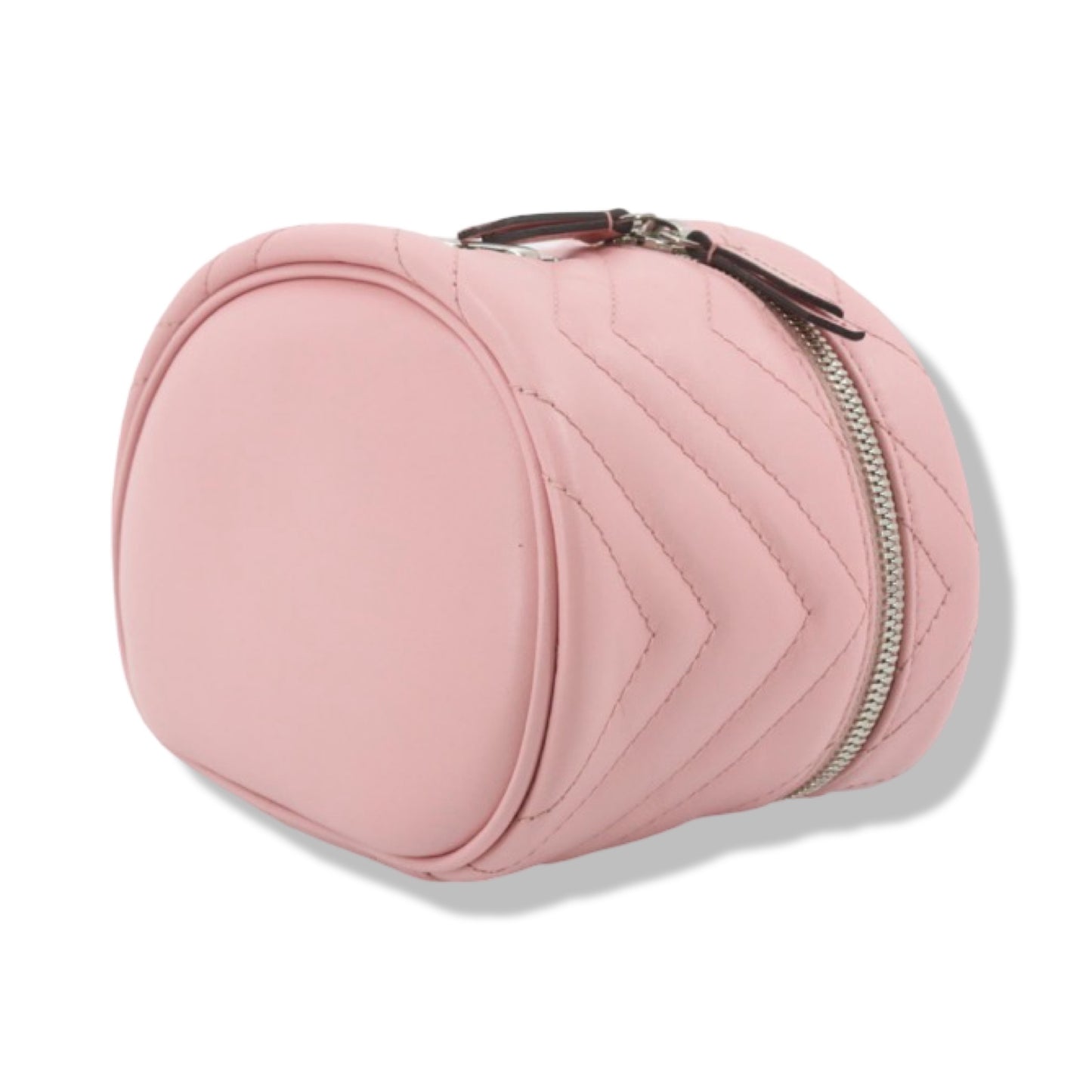 Pre-Owned Gucci Marmont Leather Pink Cosmetic Bag- G1326