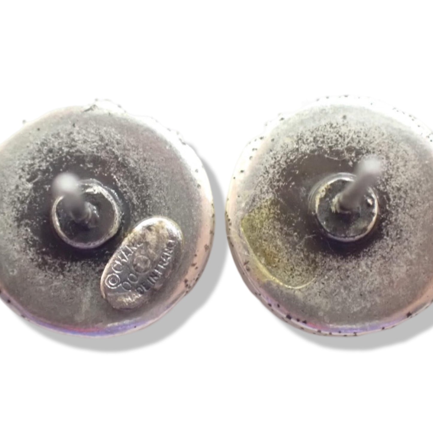 Pre-Owned Chanel Coco Button Pierced Earrings - CH1265