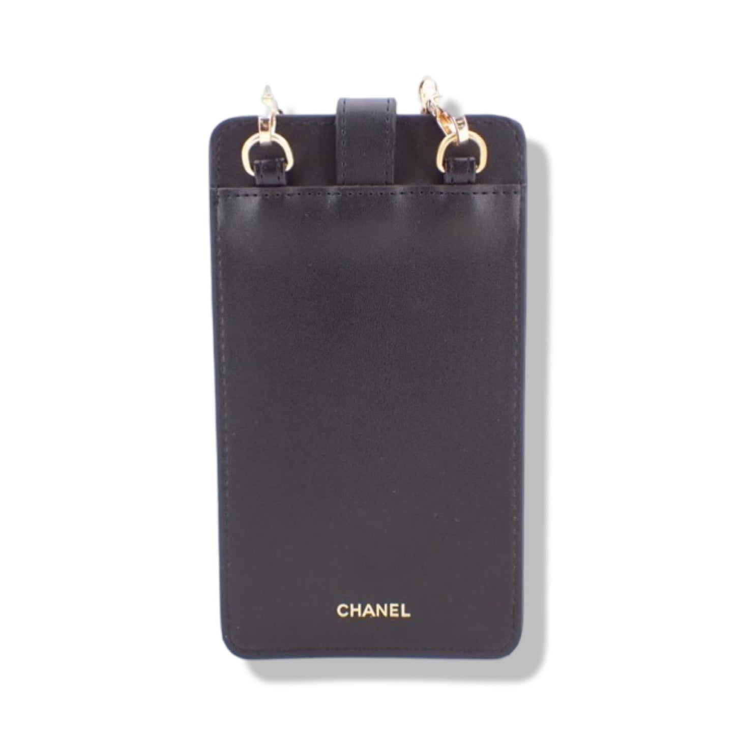 Pre-Owned Chanel Coco Crush Phone Case Black Leather Small Leather Goods - CH1067