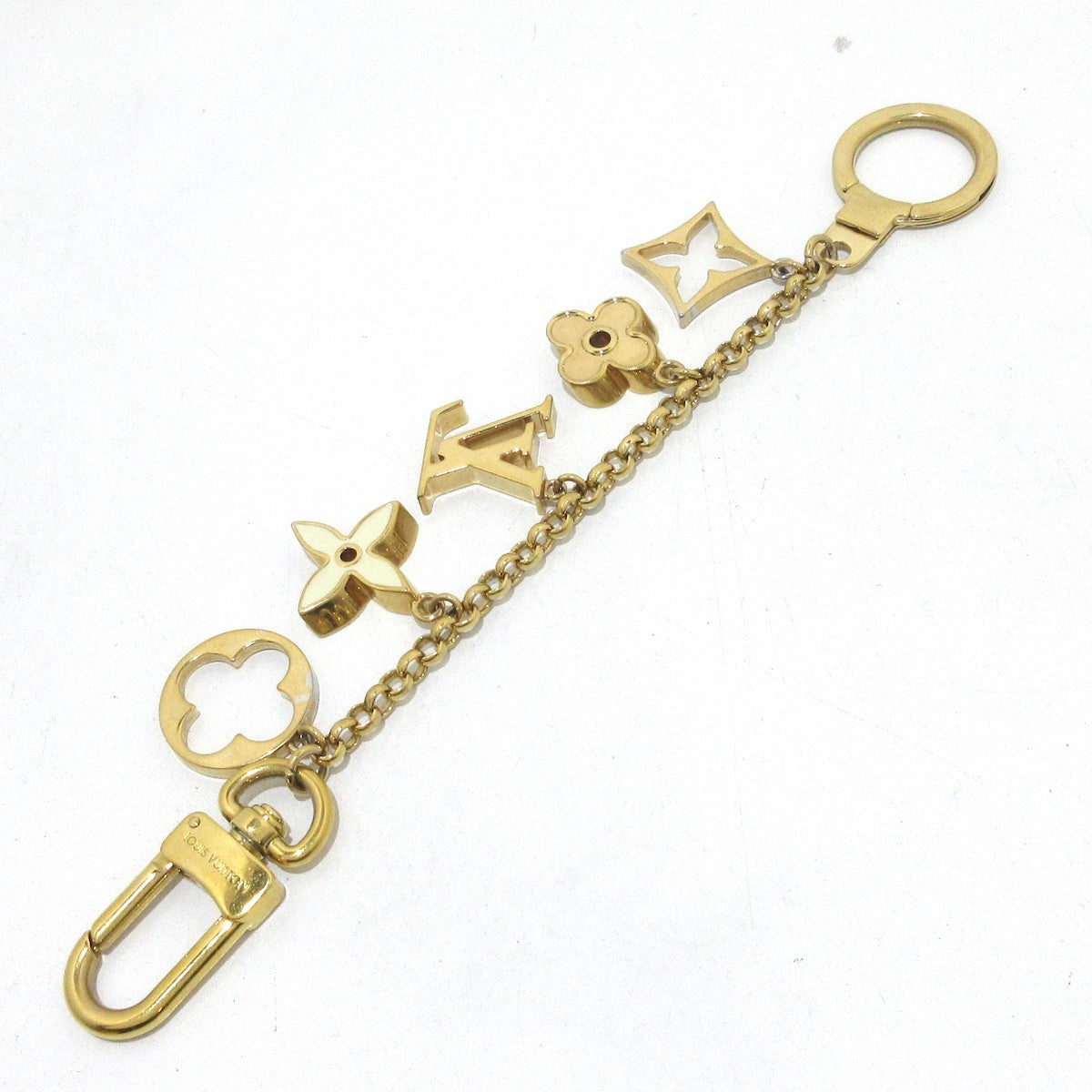 Pre-Owned Louis Vuitton Fleur De Monogram Bag Charm Gold Plated - LV1768