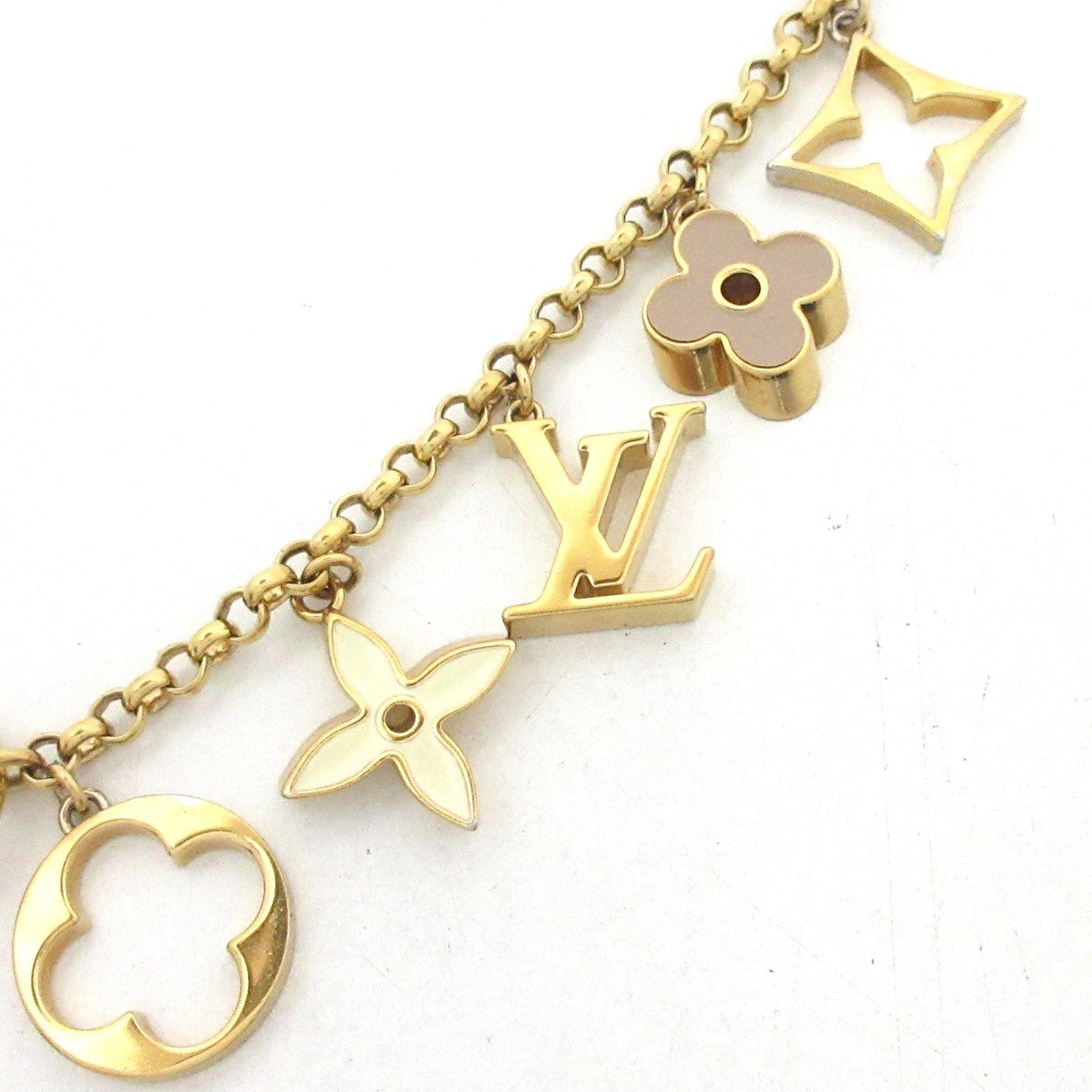 Pre-Owned Louis Vuitton Fleur De Monogram Bag Charm Gold Plated - LV1768