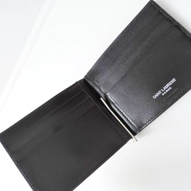 Pre-Owned Saint Laurent Bifold Wallet with Money Clip - YSL1101