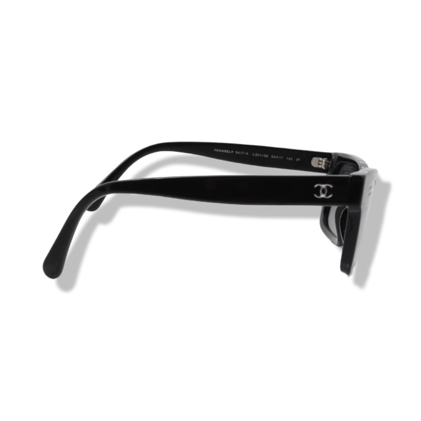 Pre-Owned Chanel Black Coco Mark Rectangle Sunglasses - CH1261