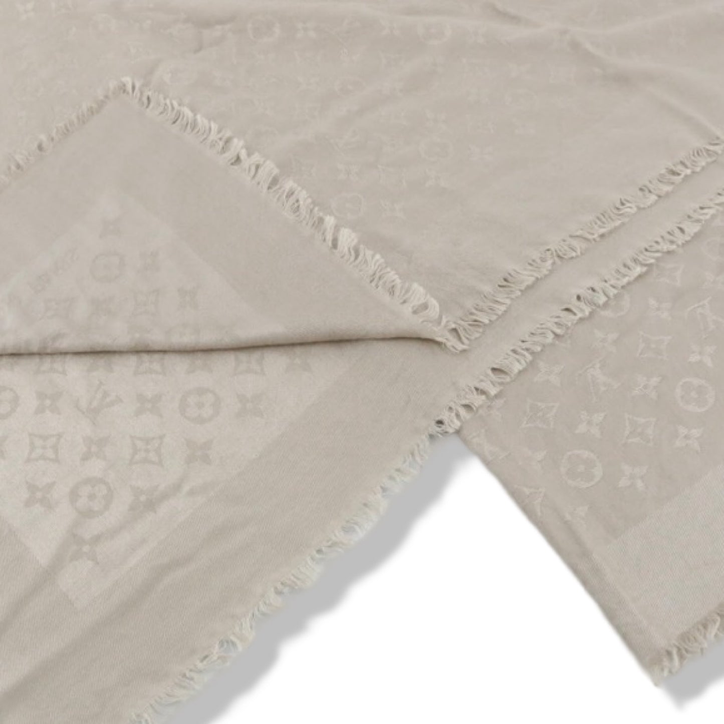 Pre-Owned Louis Vuitton Monogram Shine Shawl Gray- LV2019