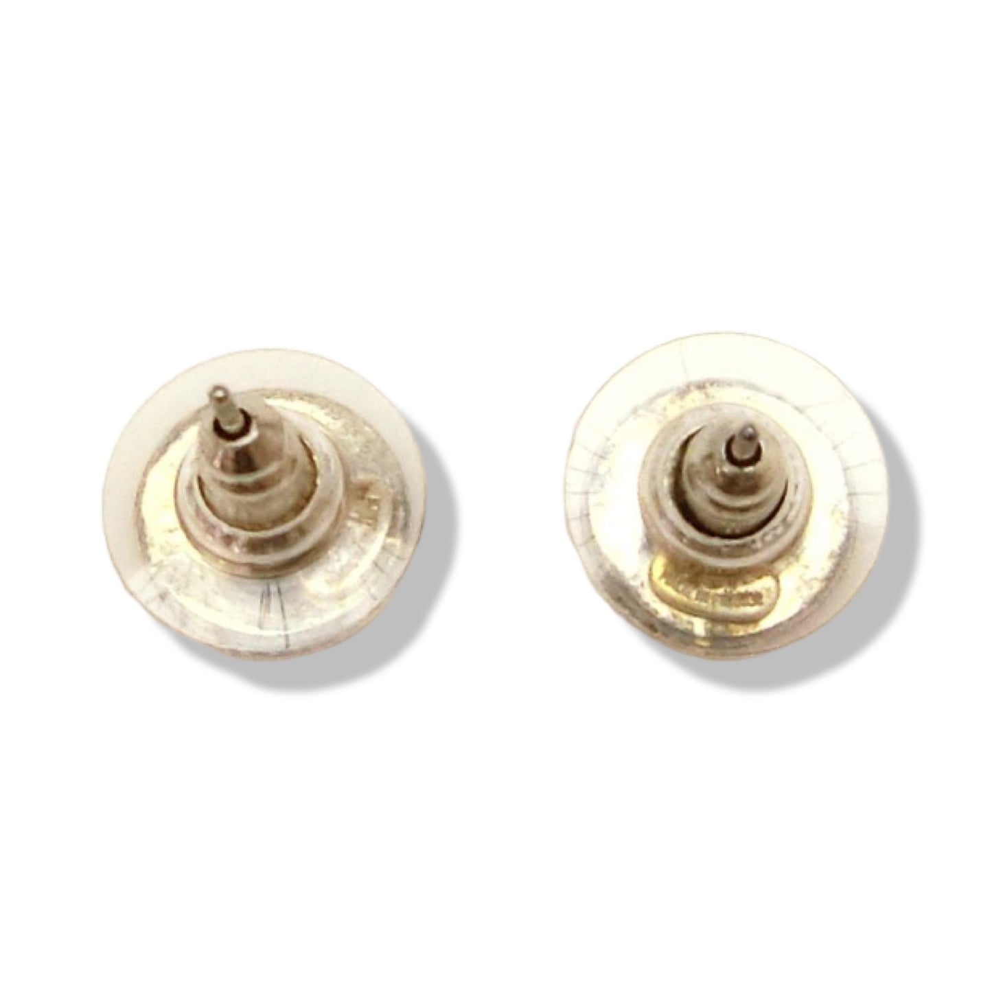 Pre-Owned Chanel Coco Gold & Silver Post Earrings - CH1248