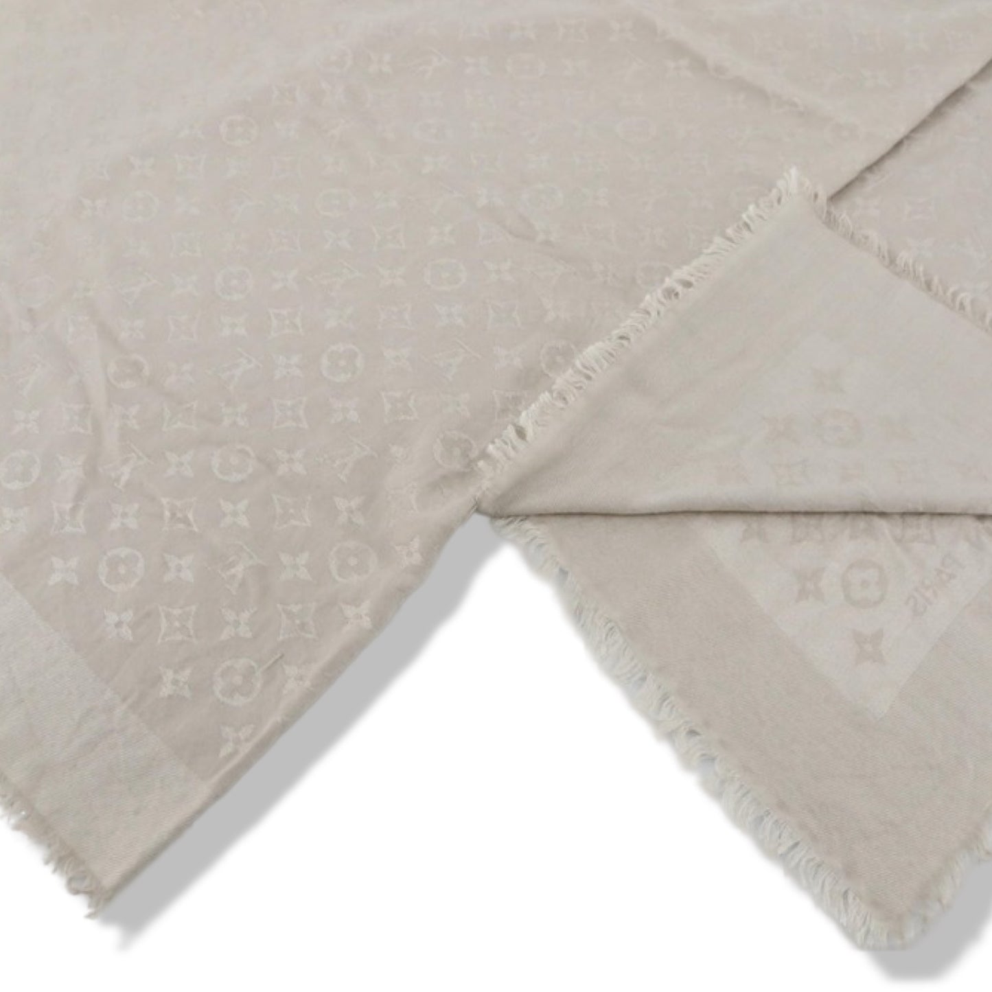 Pre-Owned Louis Vuitton Monogram Shine Shawl Gray- LV2019