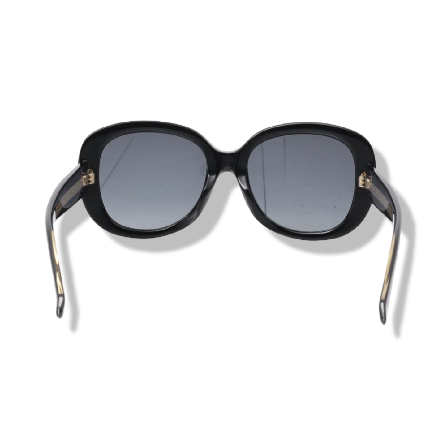 Pre-Owned Gucci Black Round Frame Sunglasses - G1266