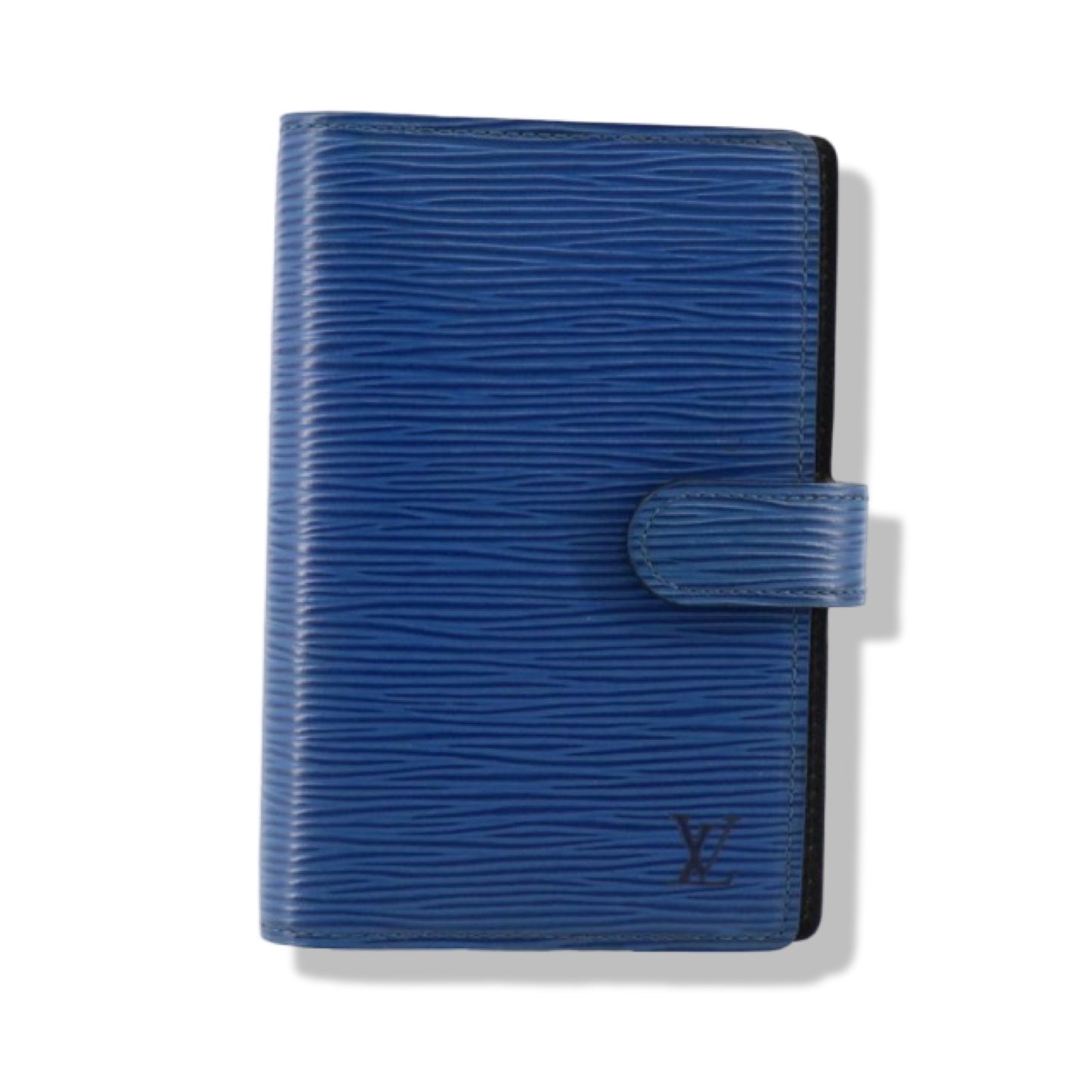 Pre-Owned Louis Vuitton Agenda PM Blue Epi Leather Small Leather Goods