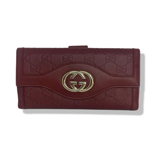 Pre-Owned Gucci Guccissima Leather Sukey Continental Wallet - G1323