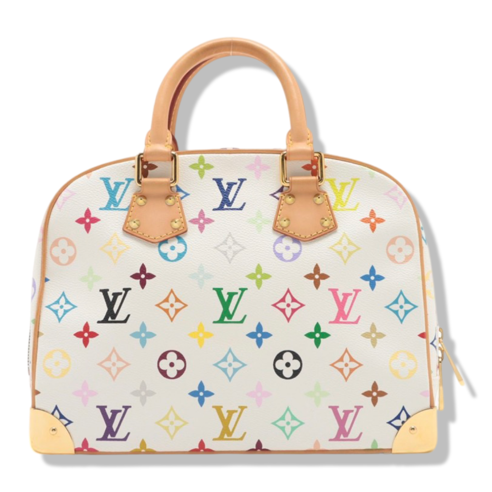 Louis Vuitton White Monogram Multicolor Trouville Bag