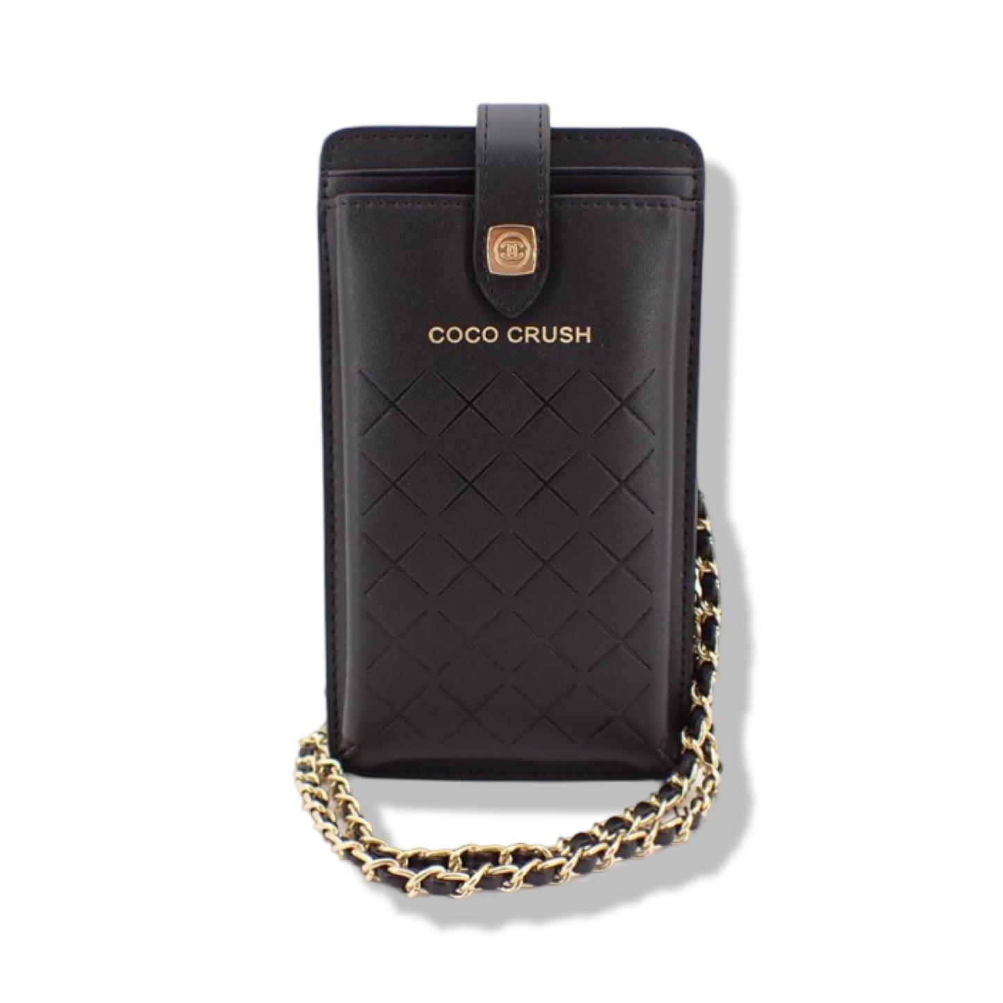 Pre-Owned Chanel Coco Crush Phone Case Black Leather Small Leather Goods - CH1067