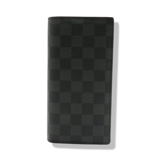 Pre-Owned Louis Vuitton Brazza Wallet Damier Graphite- LV2134