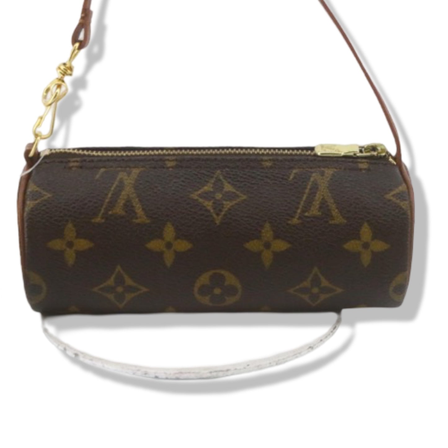 Pre-Owned Louis Vuitton Papillon Mini Pouch Monogram Coated Canvas Wristlet - LV2161