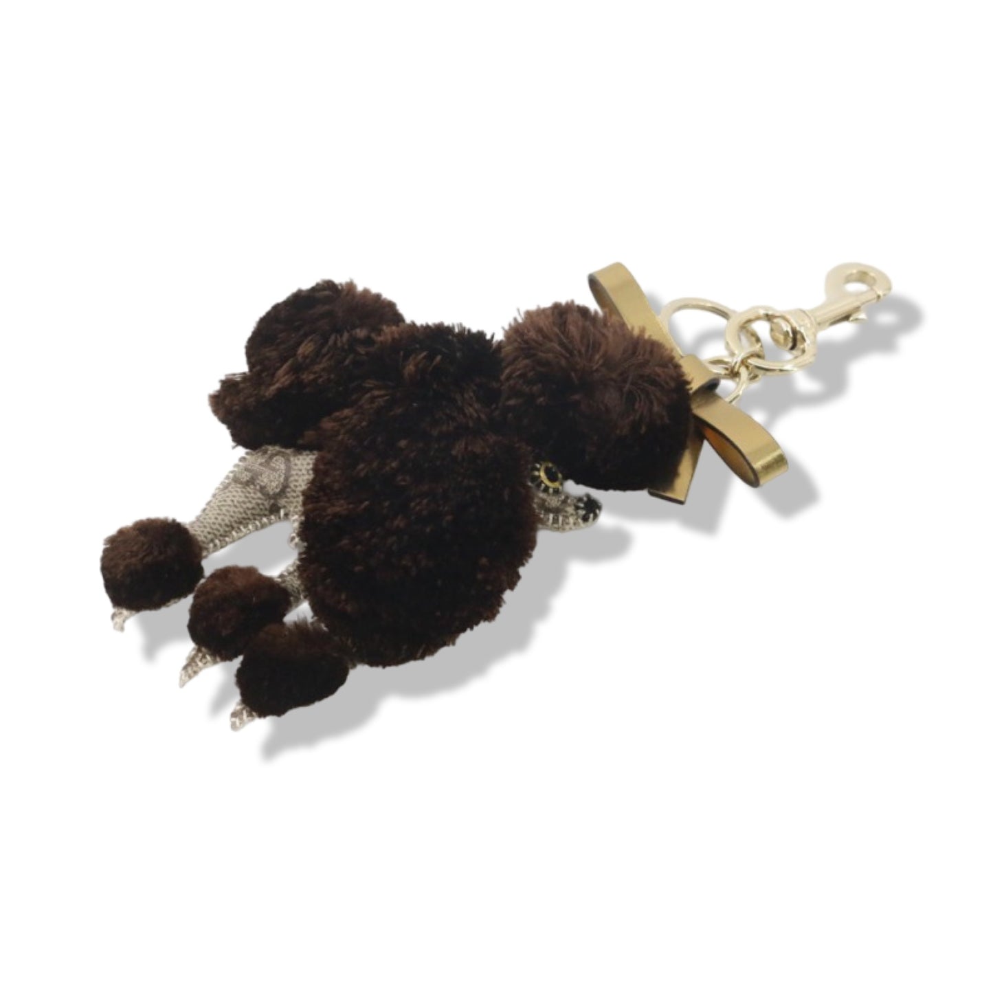 Pre-Owned Gucci GG Supreme Gucholi Poodle Keychain - G1301