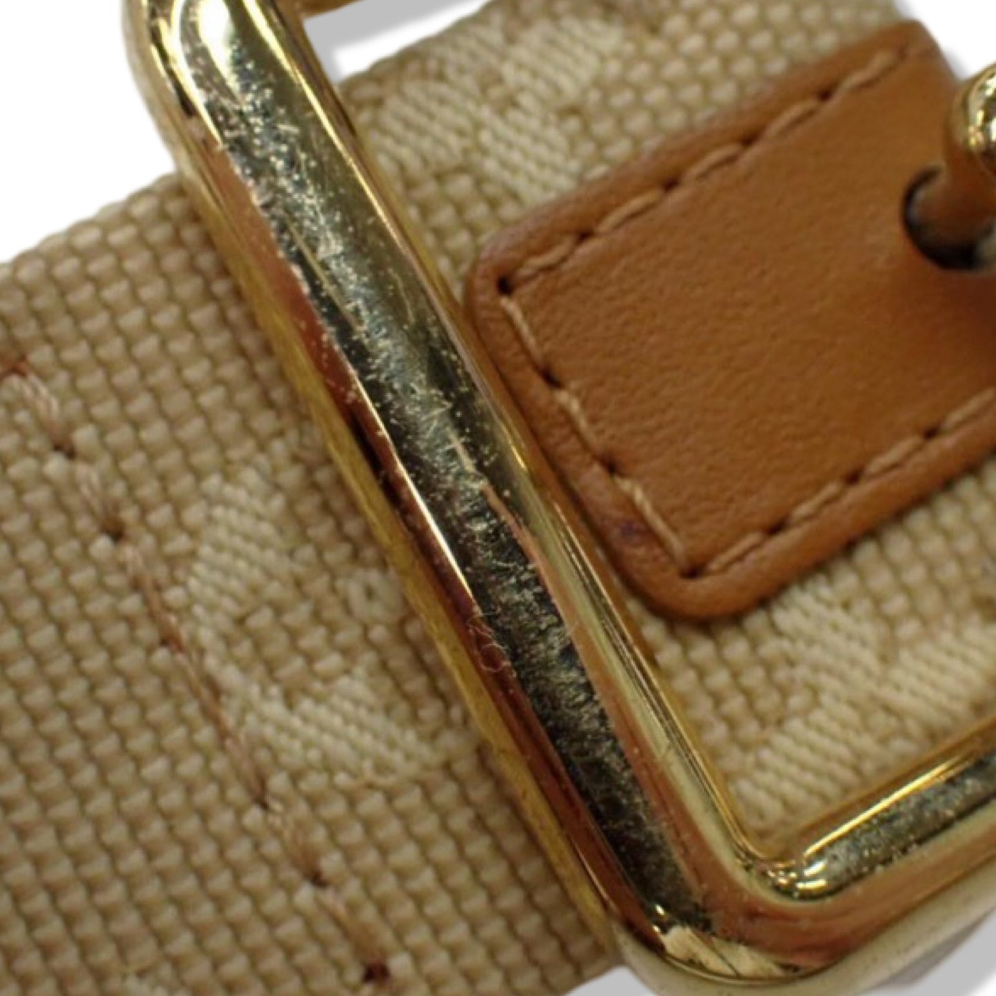 Pre-Owned Louis Vuitton Santur 2004 Belt 90 CM Monogram Mini Lin Small Leather Goods - LV2001