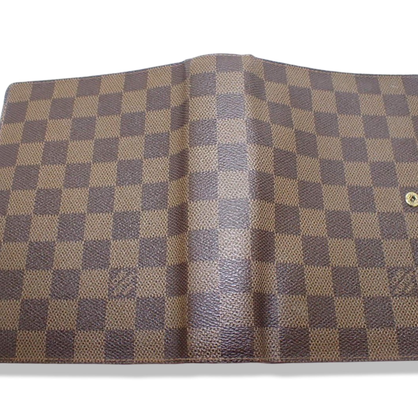 Pre-Owned Louis Vuitton Damier Ebene Coated Canvas Medium Ring Agenda Cover - LV2034