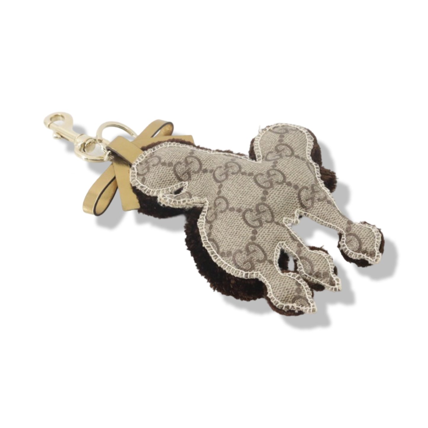 Pre-Owned Gucci GG Supreme Gucholi Poodle Keychain - G1301