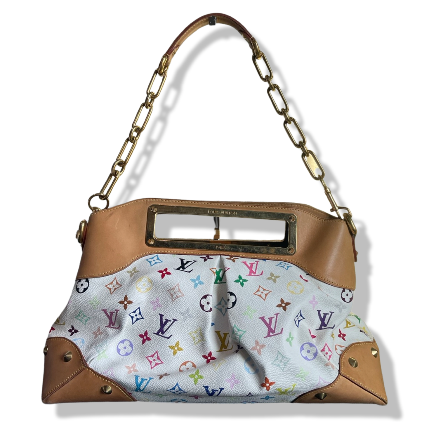 Pre-Owned Louis Vuitton Judy Multicolor Canvas Shoulder Bag