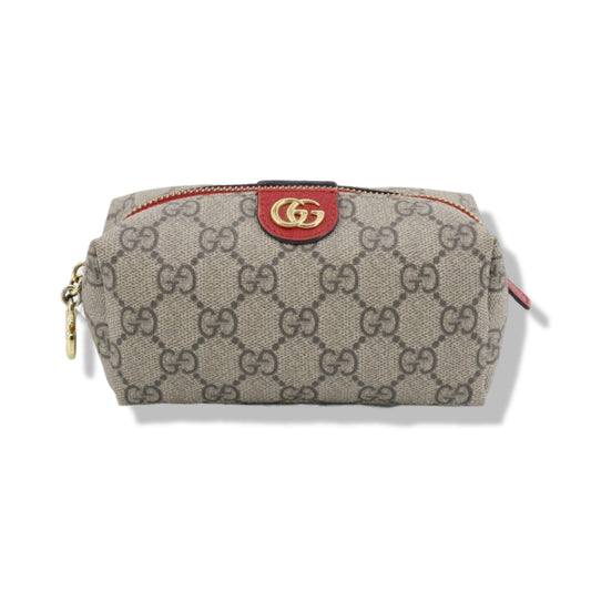 Pre-Owned Gucci Petite Marmont GG Supreme Canvas Zip Cosmetic Pouch -G1325