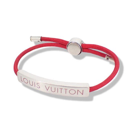 Pre-Owned Louis Vuitton LV Space Bracelet Red and Silver - LV1993