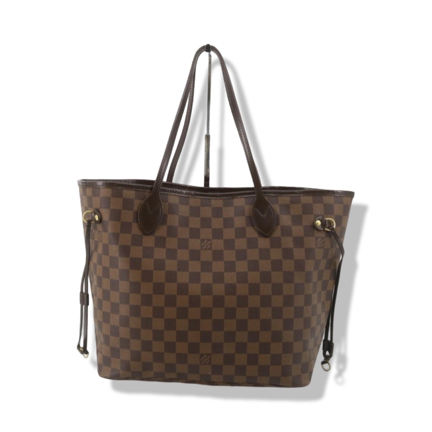 Pre-Owned Louis Vuitton Damier Ebene Canvas Damier Ebene Neverfull MM Tote Bag- LV2007