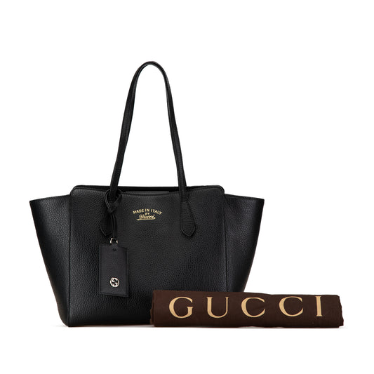 Pre-Owned Gucci Small Leather Swing Tote - G1299