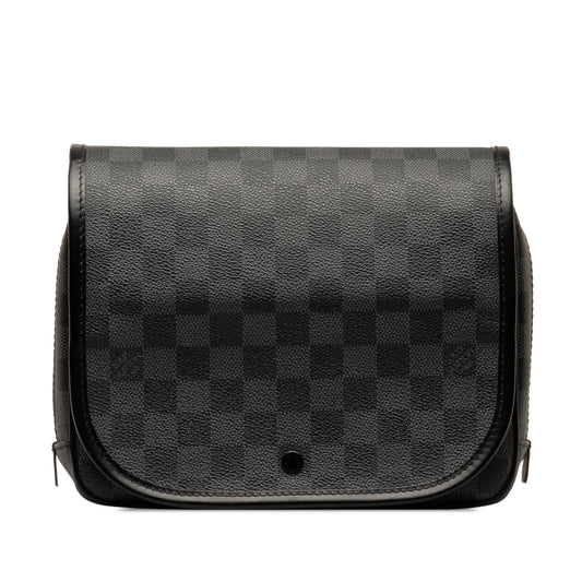 Pre-Owned Louis Vuitton Damier Graphite Hanging Toiletry Kit Pouch