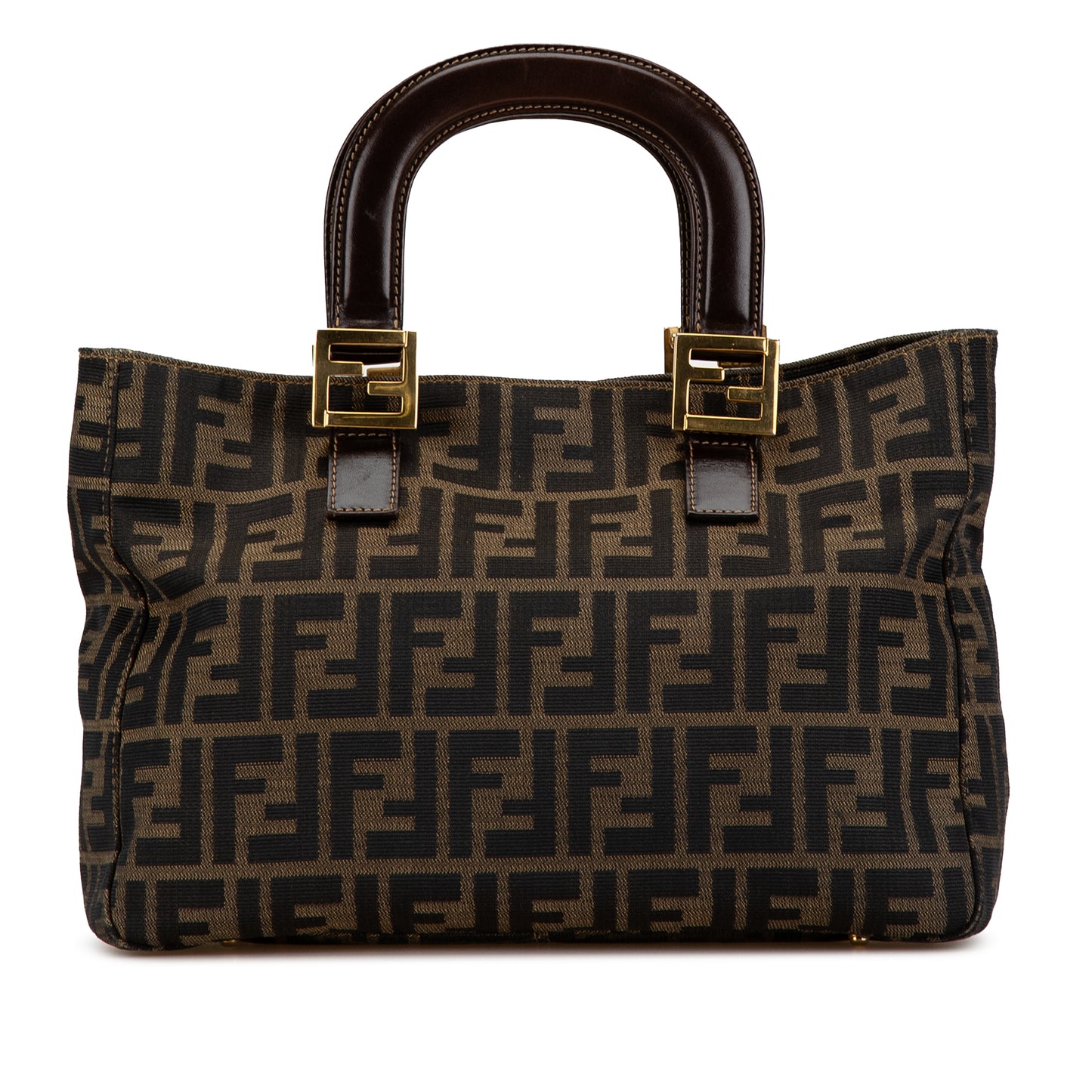 Pre-Owned Fendi Small Zucca Canvas Twins Tote - FEN1042