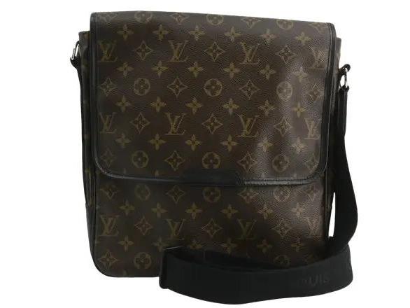 Pre-Owned Louis Vuitton Monogram Macassar Bass MM Coated Canvas Crossbody Bag