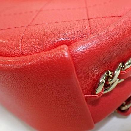 Pre-Owned Chanel Camera Red Leather Crossbody Bag