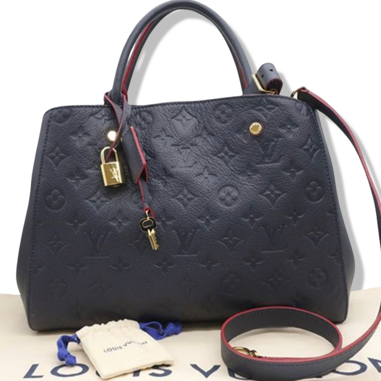 Louis Vuitton Monogram Empreinte Montaigne MM Ladies Handbag