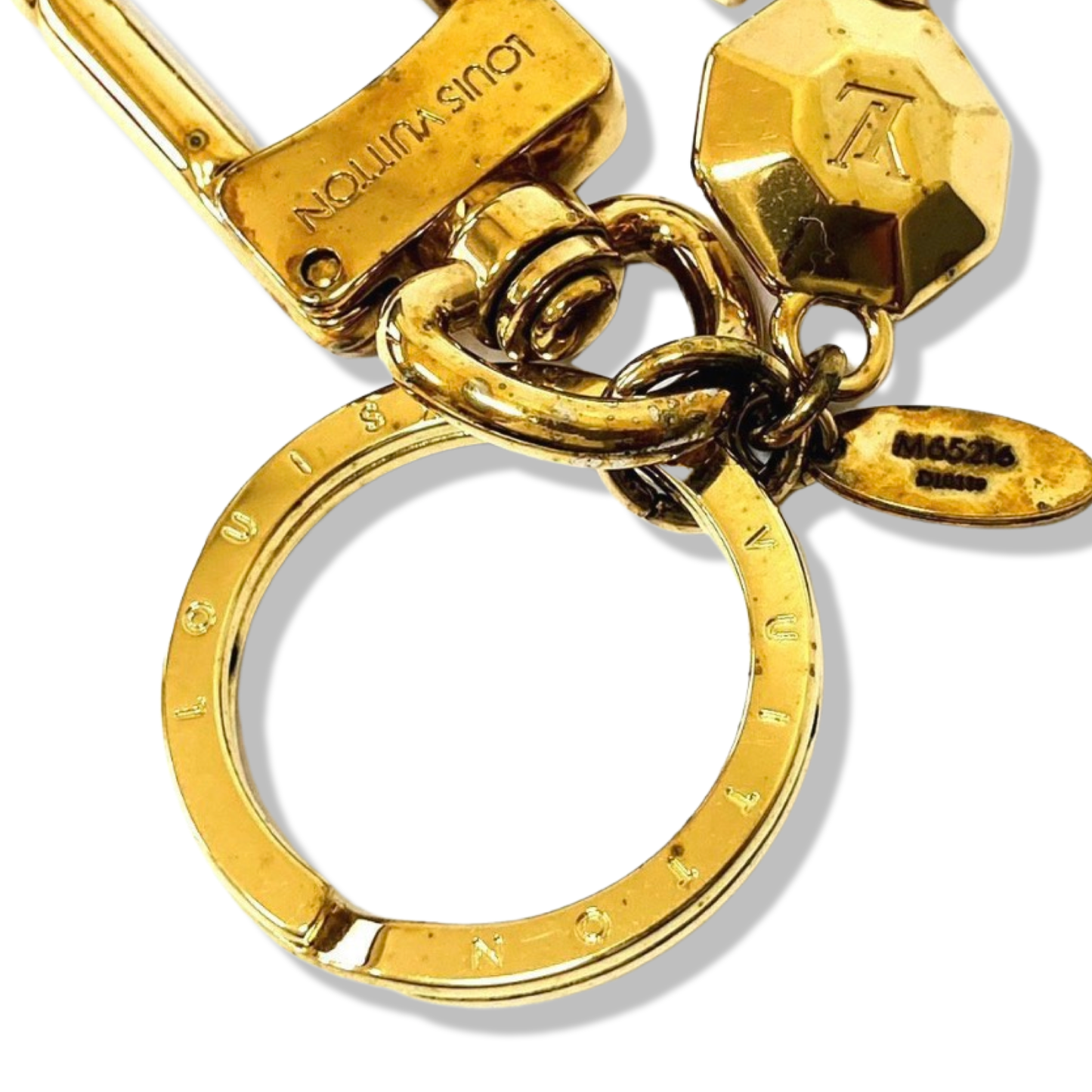 Pre-Owned Louis Vuitton Key Ring and Charm Gold Plated