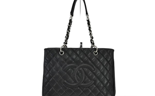 Pre-Owned Chanel Caviar Leather Grand Shopper Tote