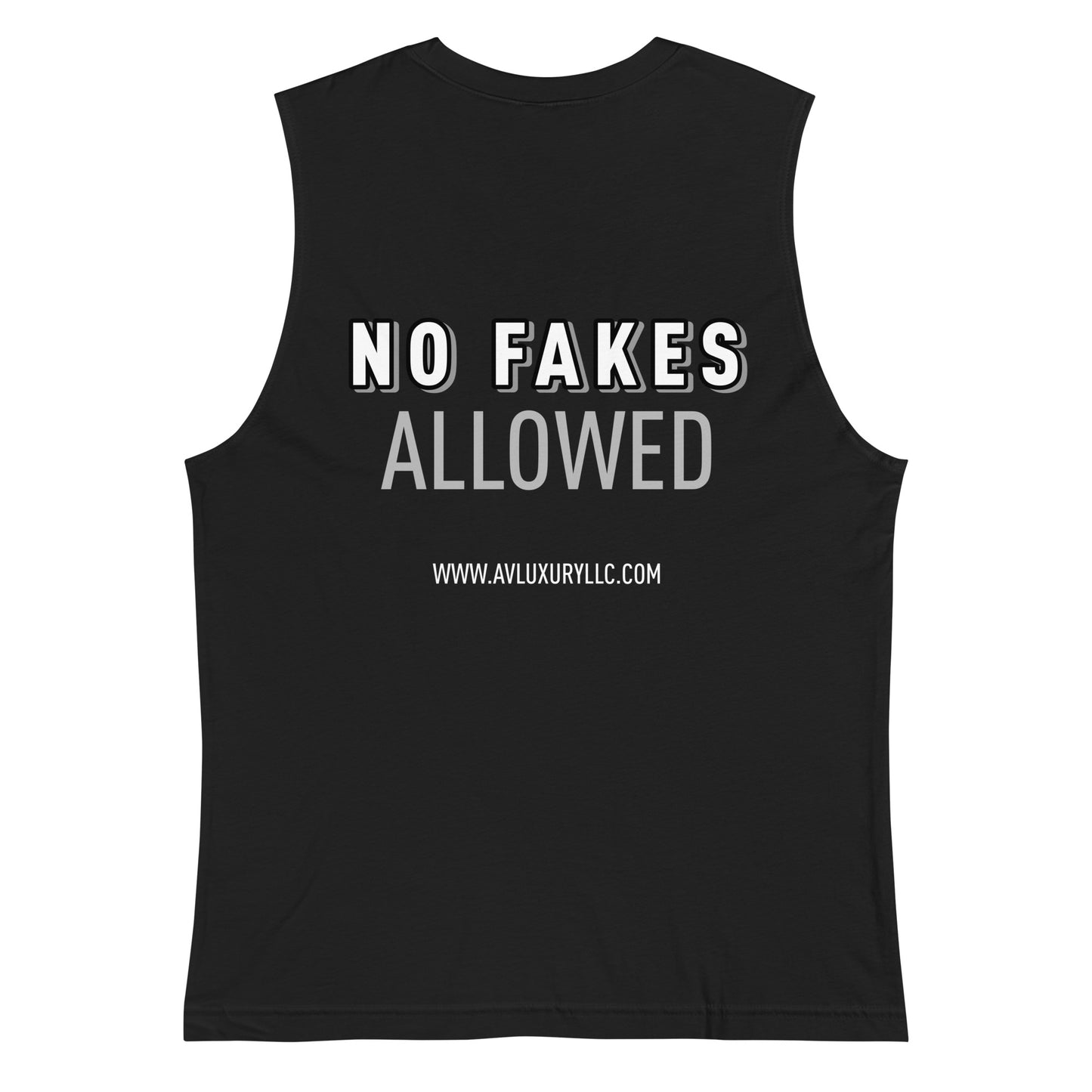 Muscle Tank - No Fakes Allowed Back in Black