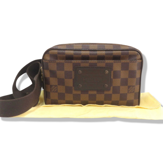 Pre-Owned Louis Vuitton Damier Ebene Brooklyn Belt Bag